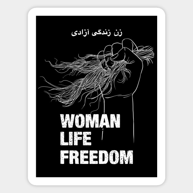 Women Life Freedom, Iran, Humain Rights Sticker by StabbedHeart